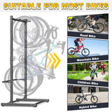 Ultrawall Freestanding Bike Rack, Vertical Bike Storage Stand for Garage, Indoor Bicycle Organizer, Holds Up to 4 Bikes Ultrawall