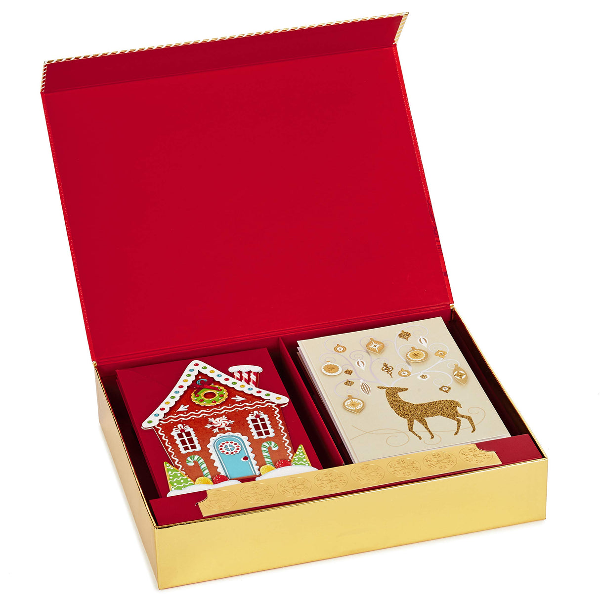 Hallmark Boxed Handmade Christmas Cards Assortment (Set of 24 Special Holiday Greeting Cards and Envelopes) (1XPX5156) Hallmark