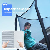 Zupapa 1500LBS Weight Capacity Rectangle Trampoline 10x17FT 9X15FT 8X14FT Outdoor Square Gymnastics Trampolines for Kids Adults Long Large Big Rectangular Tumbling Trampolin Zupapa