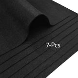 Jtnohx Soft Felt Sheets, Color Felt Fabric for Sewing, 7 Pcs 1mm 8"x12" Fabric Square for Craft DIY and Embroidery Projects (Black) Jtnohx