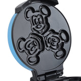 Disney Mickey & Minnie Double Flip Waffle Maker by Select Brands - Disney Waffle Maker - Features Non-Stick Plates - Blue Minnie & Mickey Mouse Waffle Iron for Disney Fans - Makes 6 Waffles Disney