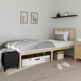 14 Inch Bamboo Bed Frame – Solid Wood Platform Bed Frame, Strong and Stable, with Non-Slip Slats for Support, No Box Spring Needed, Easy to Assemble, Noise-Free (Natural with Headboard, Twin) BambooSync