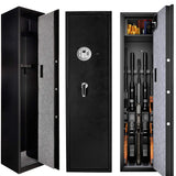 Gearmart Fast Access Gun Safe Rifle Safe Larger and Durable for 5-6 Gun Shotgun Cabinet (Larger Rifle Safe-Biometric) … Gearmart