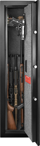 BARSKA New Large Quick Access Biometric Rifle Gun Safe Cabinet (13.75 in x 13.38 in x 57 in) BARSKA