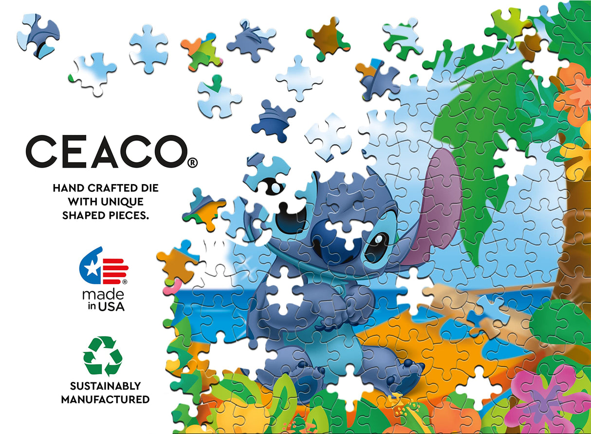 Ceaco - Disney Friends - Flower Power Stitch - 200 Piece Jigsaw Puzzle Ceaco