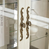 Eyisean Glass Display Cabinet, 52" H Curio Cabinet with Adjustable Shelves and Mirrored Back Panel, China Cabinet with Light Bulb inclued, Rack for Living Room Storage (White) Eyisean