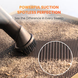 Giraffe Tools Grandstorm Retractable Vacuum Cleaner with 30 FT Hose Wall Mounted, Wet Dry Vacuum Cleaner with 6 Nozzles for Car Detailing Normal Version, Grey （No Remote Control Funtion） Giraffe Tools