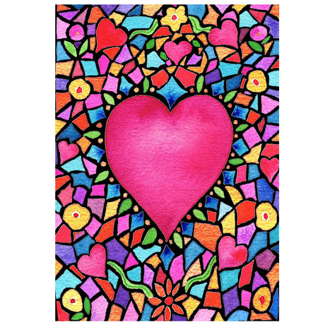 NAIMOER Valentines Diamond Art Kits Heart for Adults, Love Diamonds Art Kits Round Full Drill Diamond Arts Kit Heart Diamond Picture Arts Craft for Home Wall Decor 11.8x15.8 inch NAIMOER