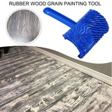 Carkio Wood Graining Painting Tool Set, Art Wallpaper Imitation Wood Grain Tool with Handle Wall Decoration,Empaistic Pattern Roller Painter,Wall Texture Art Painting Tool Set Carkio