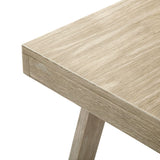 Plank+Beam Classic Rectangular Coffee Table, 48 Inch Farmhouse Coffee Table, Mini Center Tables for Small Spaces, Small Living Space Tea Table, Seashell Wirebrush Plank+Beam