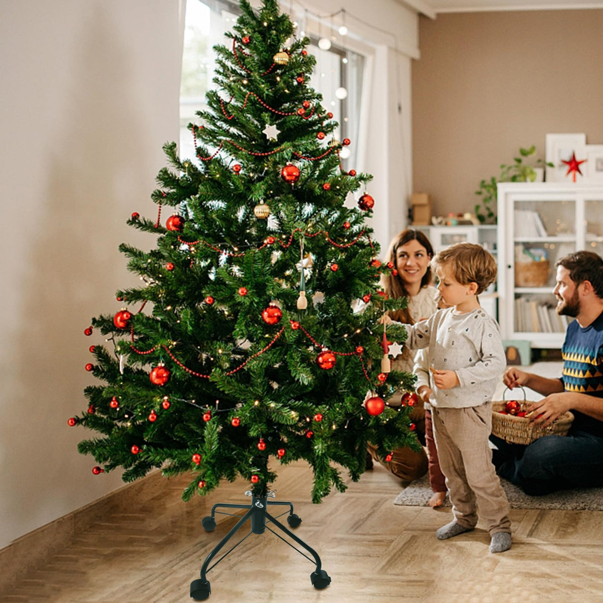 Vencer 16'' Folding Tree Stand with Rolling Wheels for Artificial Trees,VCT-001 Vencer