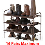 Simple Houseware 3-Tier Shoe Rack Storage Organizer, Bronze Simple Houseware