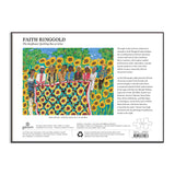 Galison Faith Ringgold The Sunflower Quilting Bee at Arles Puzzle, 1000 Pieces, 27” x 20” – Difficult Jigsaw Puzzle with Stunning & Colorful Artwork – Thick, Sturdy Pieces, Challenging Family Activity Galison