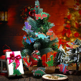 20 Pcs Christmas Dinosaur Diamond Art Keychains Diamond Painting Keychains 5D DIY Diamond Art Kits Dinosaur Gem Diamond Keychains Diamond Key Rings for Adults Beginners Holiday Craft Decoration Tudomro