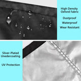 POMER Round Patio Furniture Covers, 72inch Bar Height Table Chair Set Cover Waterproof Outdoor Sectional Sofa Set Covers for Garden Furniture Set - 72" D x 43" H POMER