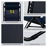 Goplus Zero Gravity Lounge Chairs, 160°Adjustable Folding Recliner w/Pillow and Cup Holder, 350LBS Comfy Outdoor Lounge Chairs for Patio, Lawn, Yard & Camp(Set of 2, Navy) Goplus