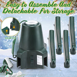 360 Degree Rotating Christmas Tree Stand for up to 7.5ft Artificial Tree Rotating Tree Stand Black Tree Revolving Stand Christmas Tree Turning Stand Xmas Tree Bases with 3 Built in Electrical Outlets Roowest