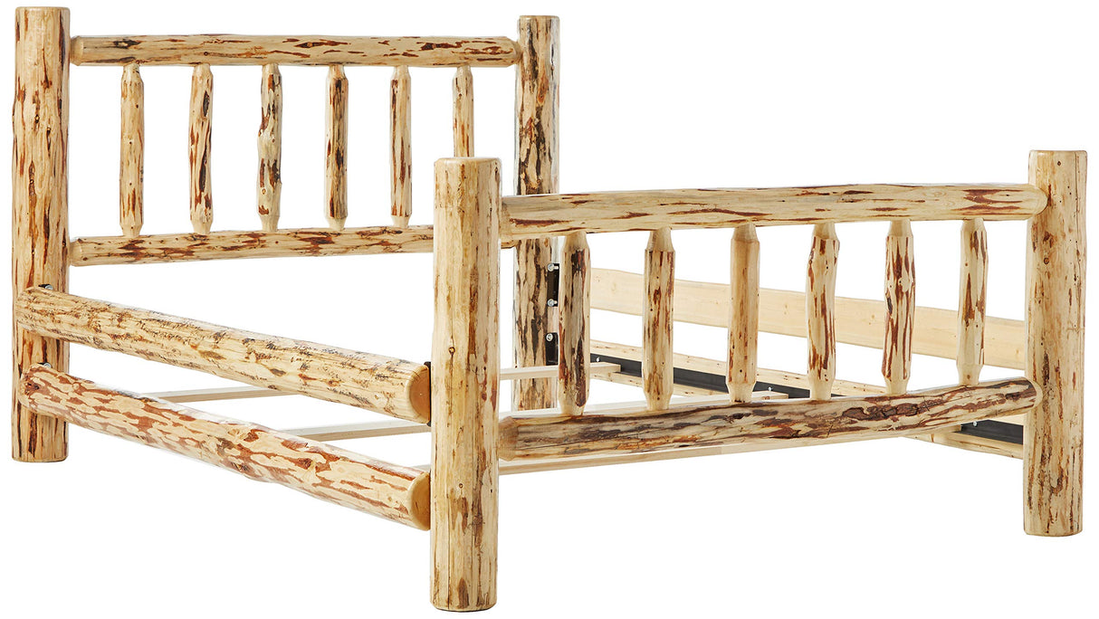 Montana Woodworks Log Furniture - Queen Bed - Varnished Montana Woodworks