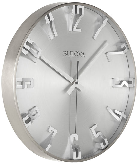 Bulova C4846 Director Wall Clock, Satin Pewter Finish Bulova