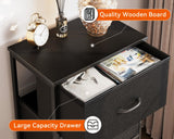 AODK Tall Dresser for Bedroom, Storage Dresser Organizer with 6 Fabric Drawers, Dressers Chests of Drawers, Fabric Dresser with Sturdy Steel Frame for Closet Storage, Hallway, Black AODK