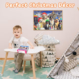100 Piece Puzzles for Kids Ages 4-6 6-8 8-10 Christmas Dogs Christmas Puzzle for 4-8 Year Old Kids Puzzles 4-6 Jigsaw Puzzle for Adults Children Learning Educational Puzzles Toys Gifts for Girls Boys KWYZ