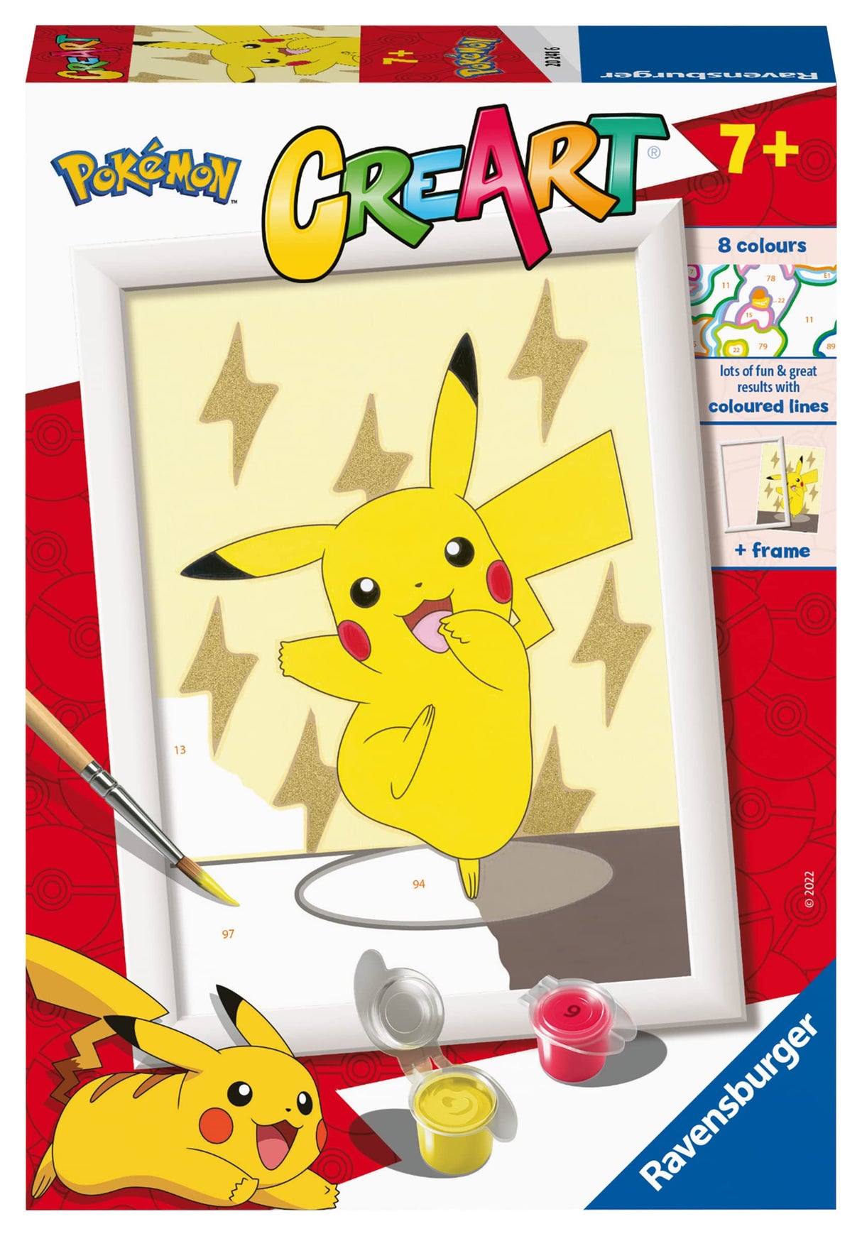 Ravensburger CreArt Pokemon Paint by Numbers Kits for Children & Adults Ages 7 Years Up - Kids Craft Set Ravensburger