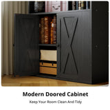 IRONCK Bookcase with Doors, Tall Bookshelf with Storage, Bookshelves and Bookcases with 8 Open Cubes for Living Room, Bedroom, Office IRONCK