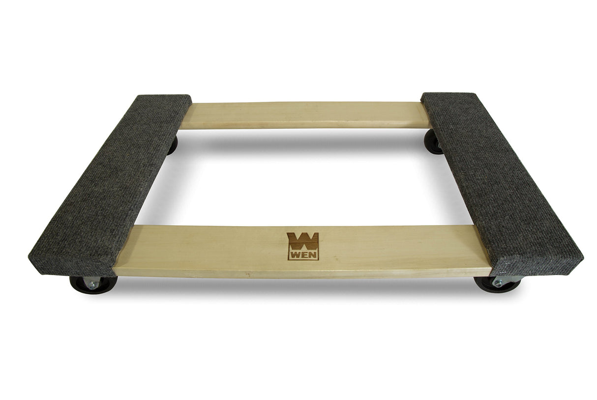 WEN 1320 lbs. Capacity 18 in. x 30 in. Hardwood Furniture Moving Dolly, Two Pack WEN