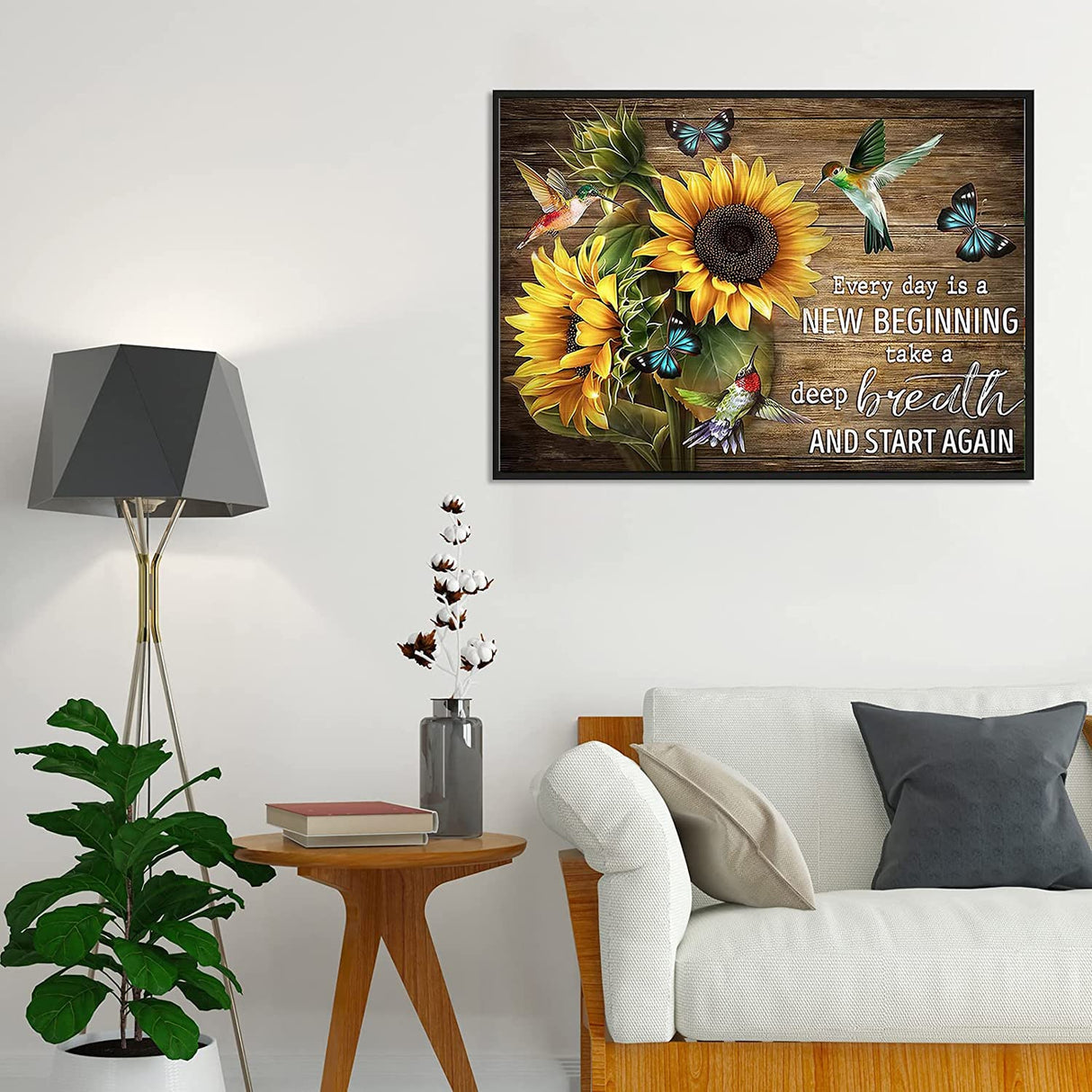 Sunflower Diamond Painting Kits for Adults - Art Beginner, 5D DIY Full Drill Dots Paintings with Diamonds Gem and Crafts Home Wall Decor 11.8x15.7inch HOIYLDS