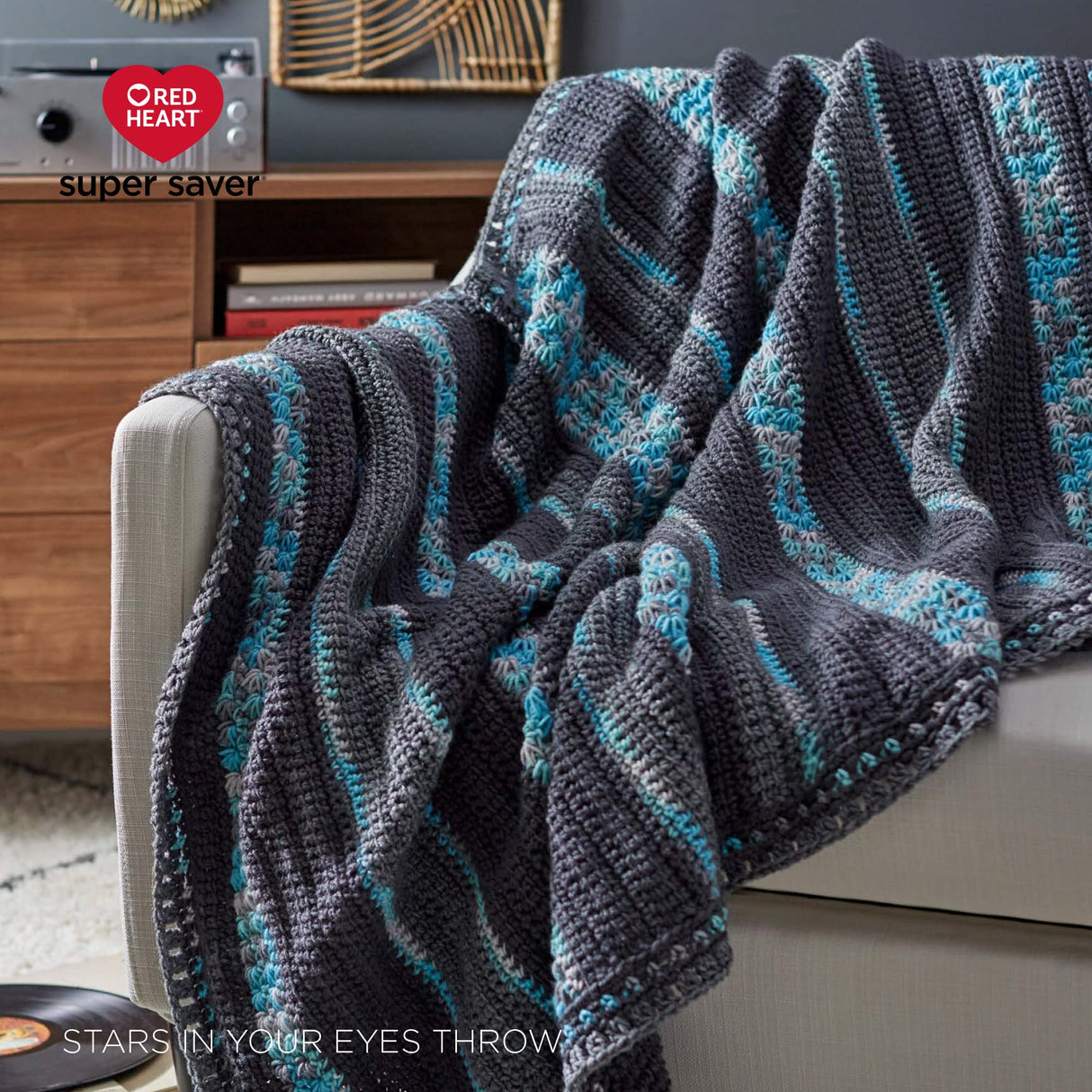 Red Heart Super Saver Purple Tones Yarn - 3 Pack of 141g/5oz - Acrylic - 4 Medium (Worsted) - 364 Yards - Knitting/Crochet Red Heart