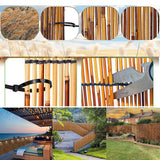 Natural Reed Fencing Rolls, Outdoor Privacy Fence Breathable Garden Fencing for Balcony Backyard Patio Fencing Divider Decors Fence, 2ft 2.3ft 3ft 3.3ft 3.6ft 4ft 4.6ft 5ft 6ft High(70*300cm(2.3*9.8ft HSPLXYT