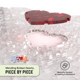The Heartbreak Puzzle Crystal Clear Acrylic Puzzle (220 Pieces) | Impossible Puzzle for Adults Having Laser Cut Puzzle Pieces - Perfect DIY Gift for Your Family & Friends Gifts for him Gifts for Her The HEARTBREAK PUZZLE