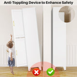 winiowa 75" Tall Kitchen Pantry Cabinet, Metal Storage Cabinet with Doors and Adjustable Shelves, White Freestanding Pantry Cabinet for Kitchen, Dining Room, Living Room, Laundry Room, Bathroom winiowa