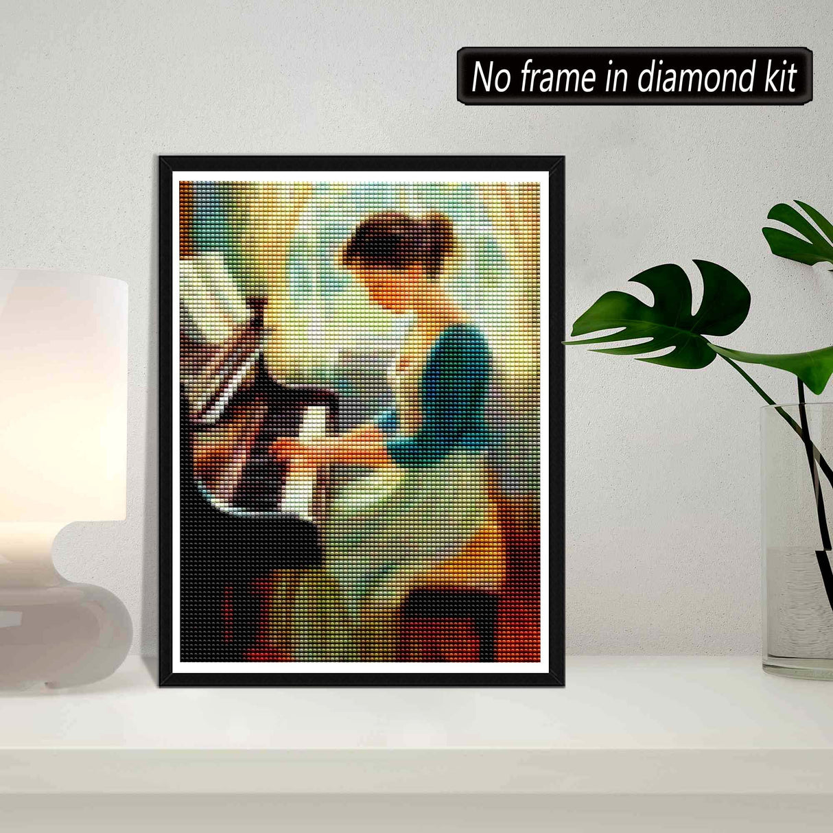 SKRYUIE 5D Piano Diamond Painting Kits - DIY Diamond Art Kits for Adults Woman, Full Round Drill - Crystal Cross Stitch - Adults Craft for Wall & Office Decor - 30x40cm SKRYUIE