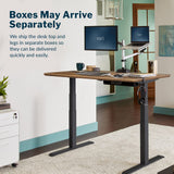 Vari Electric Standing Desk - 60x30 Varidesk, Adjustable Height Stand Up Desk - Dual Motor with Memory Presets, Stable T-Style Legs- Home Office Essentials Computer Desk - Reclaimed Wood Vari