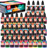 ESRICH Airbrush Paint 52 Colors (1 oz) with 4 Thinner,Air Brush Painting Set Acrylic Ready to Spray, Air Brushes Paint,Water-Based Airbrush Paint Set for Metal,Plastic,Canvas,Wood,Air brush Paint Kit ESRICH