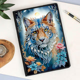 DCIDBEI 2 Pack DIY Diamond Painting Notebook Tiger Horse A5 Blank Diamond Painting Diary Sketchbook Book Rhinestone Craft Diamond Art Notebook Students 50 Sheets Diamond Journal Kits DCIDBEI