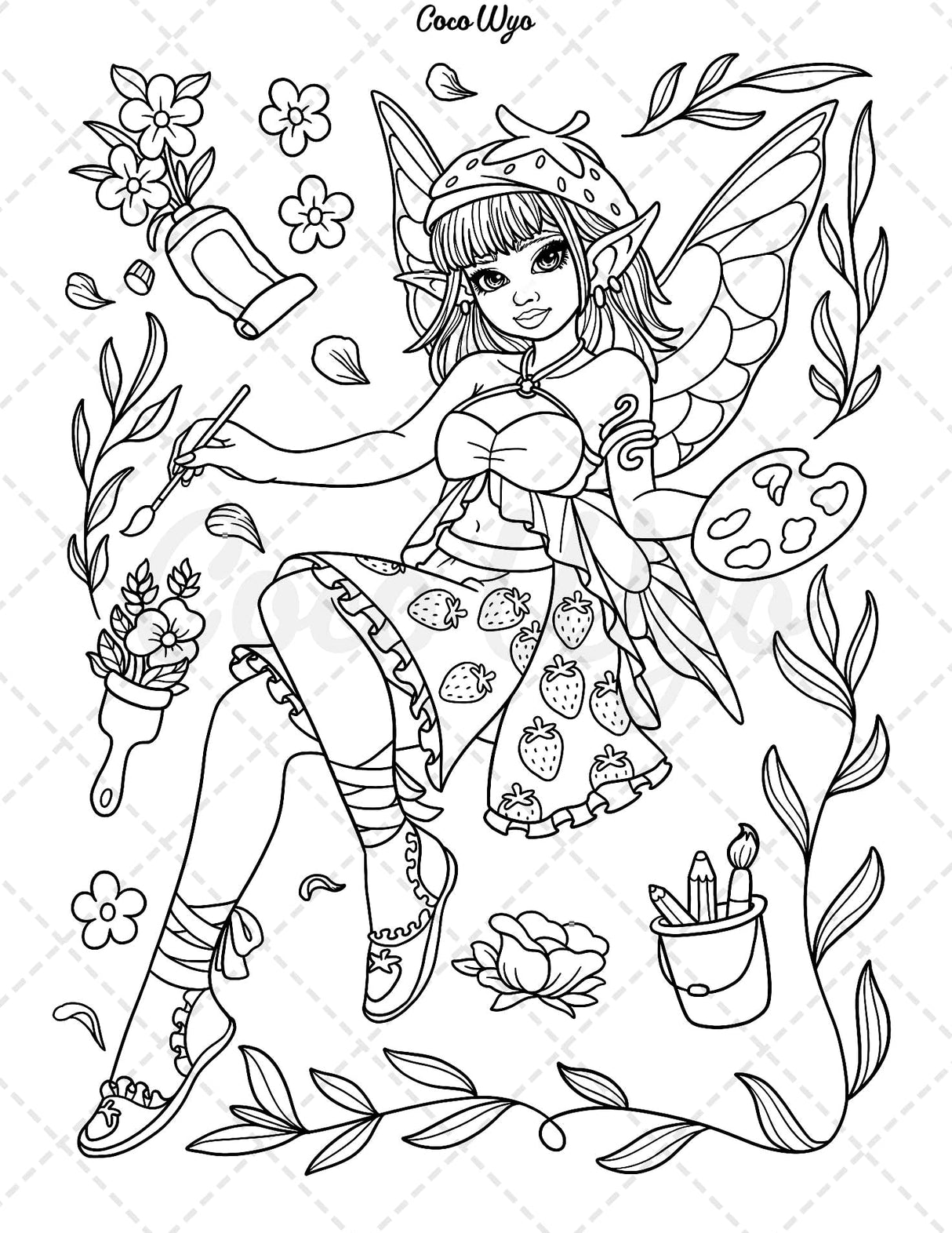 Fairy Beauties: Coloring Book for Adults, Women, and Teens Featuring Beautiful Fantasy Fairies for Relaxation Independently Published