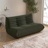 Bean Bag Chair, Loveseat Fireside Chair Bean Bag Sofa Large Bean Bag Chair for Adults, 2 Seater Bean Bag Chairs for Teens with High Density Comfortable Foam, Bean Bag for Living Room, Bedroom (Green) YVDNHP