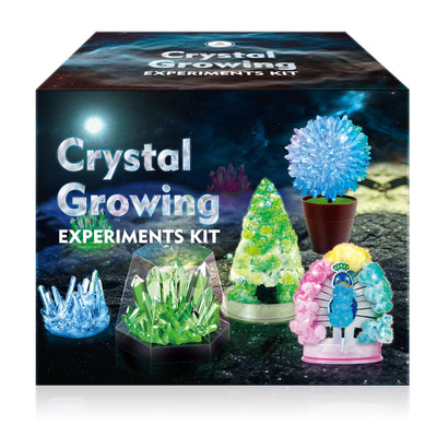 UNGLINGA Crystal Growing Experiment Science Kits for Kids, S.T.E.M Projects Learning Educational Toys Gifts Idea for Boys Girls, Grow 5 Vibrant Crystals Making Kit