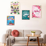 Qeeenar 20 Pcs DIY Diamond Art Kits 5D Diamond Painting Kits for Adults Spring Summer Mother's Day Gifts Decoration Dots Paintings for Beginners, 12 x 16 Inch (Seasonal) Qeeenar