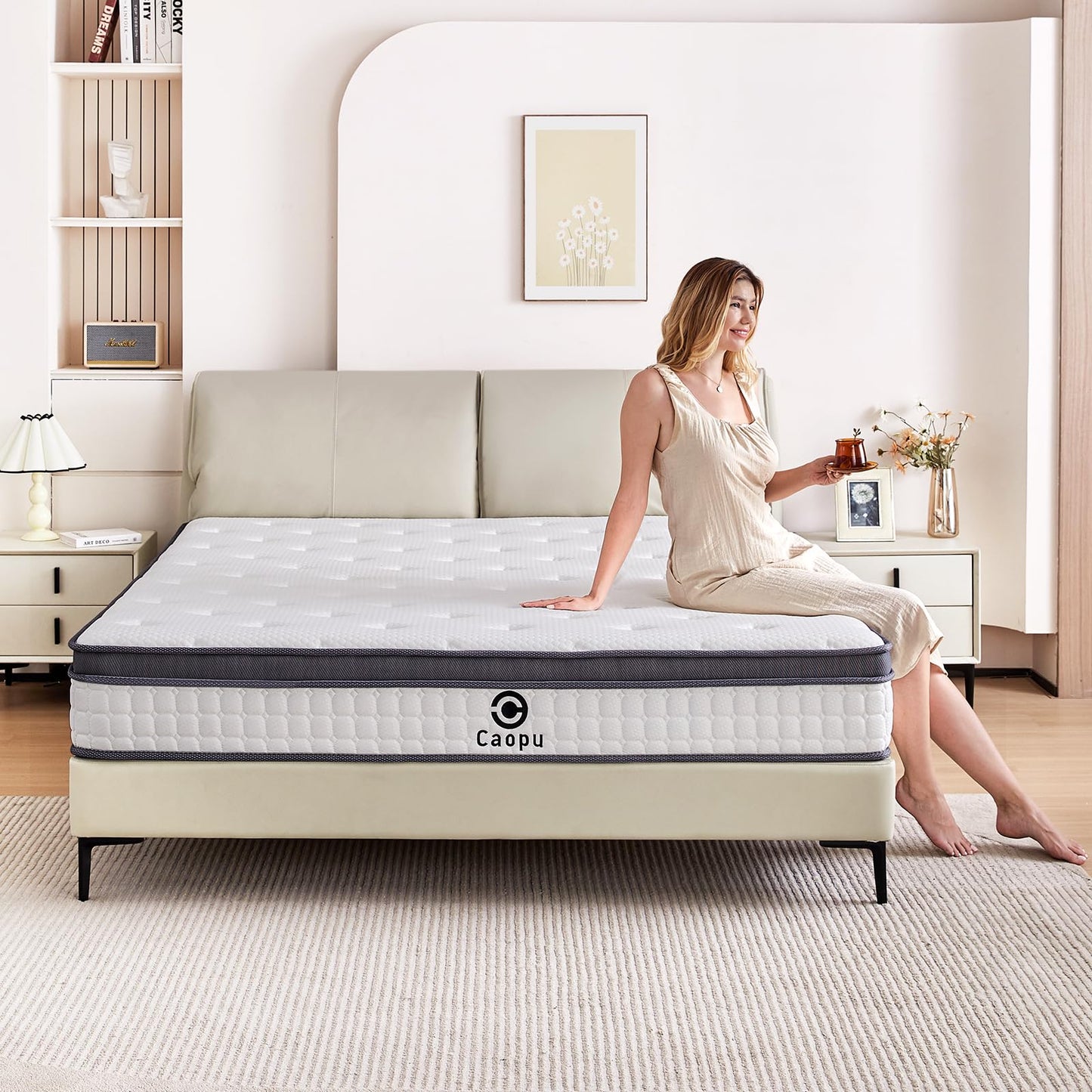 Full Size Mattress, 12 inch Hybrid Mattress in a Box, Full Mattress Medium Firm, Pressure Relief & Motion Isolation, Gel Memory Foam Mattress Pocket Springs, CertiPUR US Certified, 365 Nights Trial