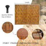 Bamboo Screen Fencing 1 2 3 4 5 6 Feet High Natural Porch Screening Rolls Balcony Privacy Screen Sun Shade for Outdoor Old Fence Patio Backyard Divider Decorative Sturdy & Straight Easy to Cut Uveteniy