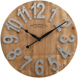 FirsTime & Co. Slat Wood Wall Clock, 22.5", Tan,243 FirsTime & Co.