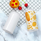 Muwnrol 8 Pack 16 Oz Sublimation Can, Stainless Steel Double Layer Vacuum Insulation Sublimation Cups, Sublimation Beer Can, 16 Oz Sublimation Tumblers (White) Muwnrol