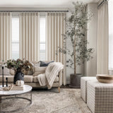 Topfinel Pinch Pleated Curtains 90 Inches Long 2 Panels Set,Oatmeal Semi Sheer Blend Fabric Farmhouse Cozy Rustic Western Home Decor Curtain Drapes for Living Room Bedroom,40x90 inch Length,Apricot Topfinel