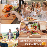 Geetery 12 Set Acacia Wood Charcuterie Board with Knife Wooden Serving Tray with Groove Acacia Wood Cutting Board with Gift Box and Card for Wedding Baby Shower Housewarming Gift Geetery