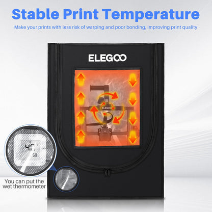 ELEGOO 3D Printer Enclosure, Fireproof and Dustproof 3D Printer Cover Constant Temperature Tent for Neptune 3 Pro/Neptune 4/Neptune 4 Pro/Ender 3/Ender 3 V2/Ender 3 S1/Kobra 2 - WoodArtSupply