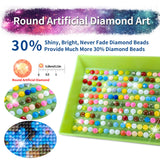 YALKIN 5D Diamond Painting Kits for Adults, Large Sea World Fish Diamond Art Kits Full Drill Diamond Painting Kit for Adult Beginners, DIY Crystal Picture Art for Home Wall Decor 30x90cm/12x35in YALKIN