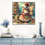 Benjenes Diamond Art Kits for Adults, Christmas Fairy Diamond Painting Kits for Adults, 5D DIY Round Drill Gem Art Paint with Diamonds Dots Crafts Kits for Home Decor Gift 14x14inch Benjenes